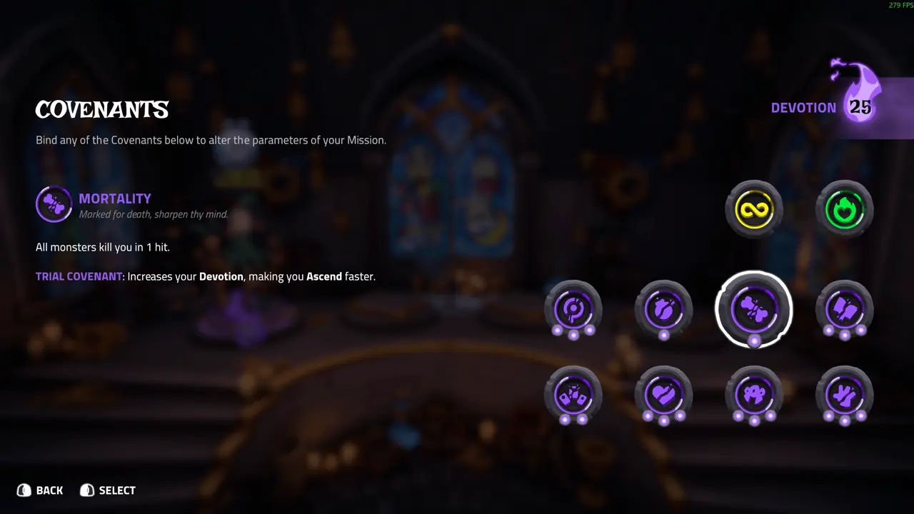 Mortality devotion modifier unlock requirement