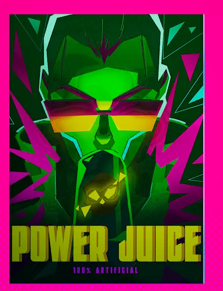 Power Juice Ad wall decor location in Dead as Disco image 2