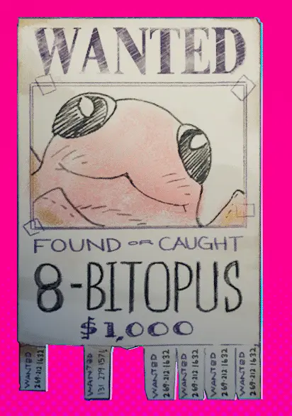 8 Bit Wanted Poster wall decor location in Dead as Disco image 2