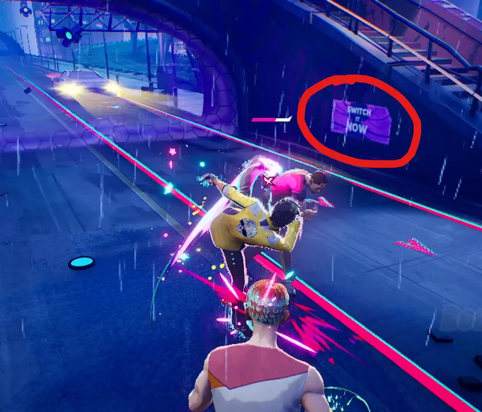 Switch It Now” Poster wall decor location in Dead as Disco image 1