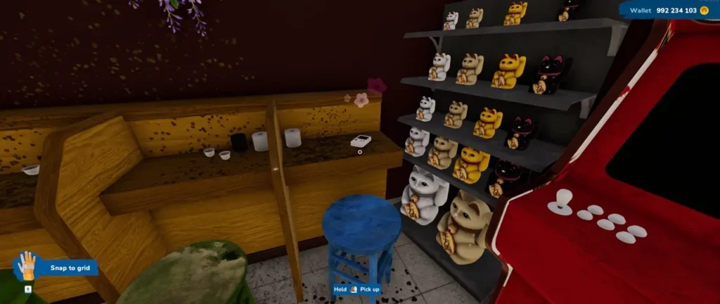 Ramen Shop collectible located at the back of the arcade room