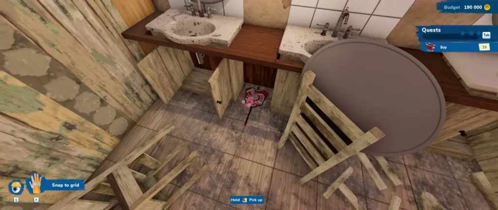 Collectible hidden under the sink in the right side washroom