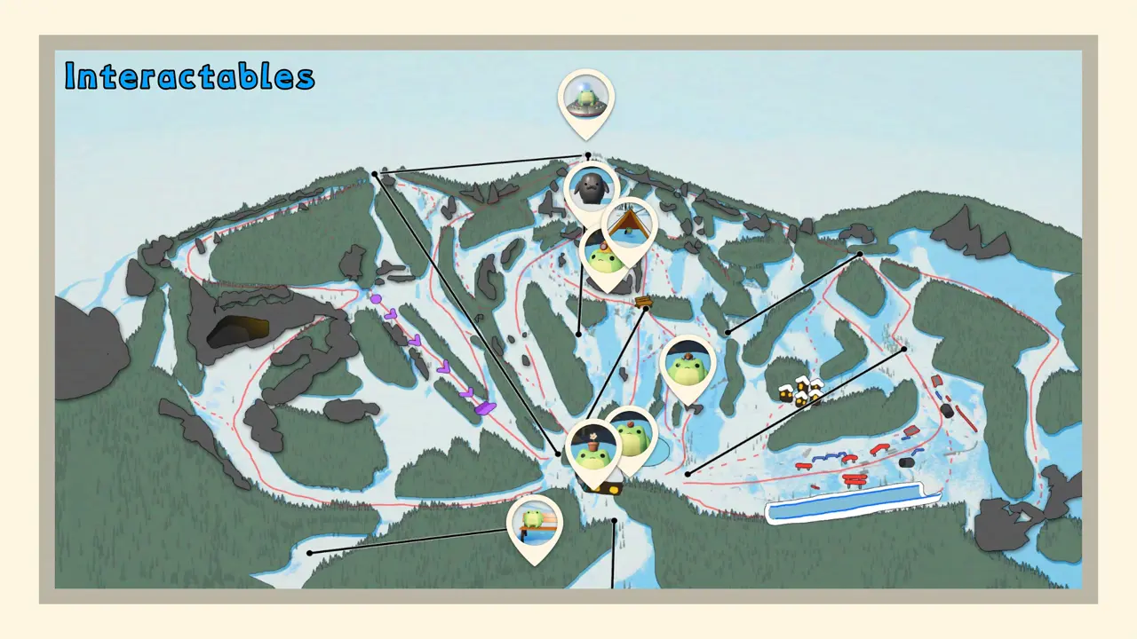 Sledding Game hidden unlockable item location
