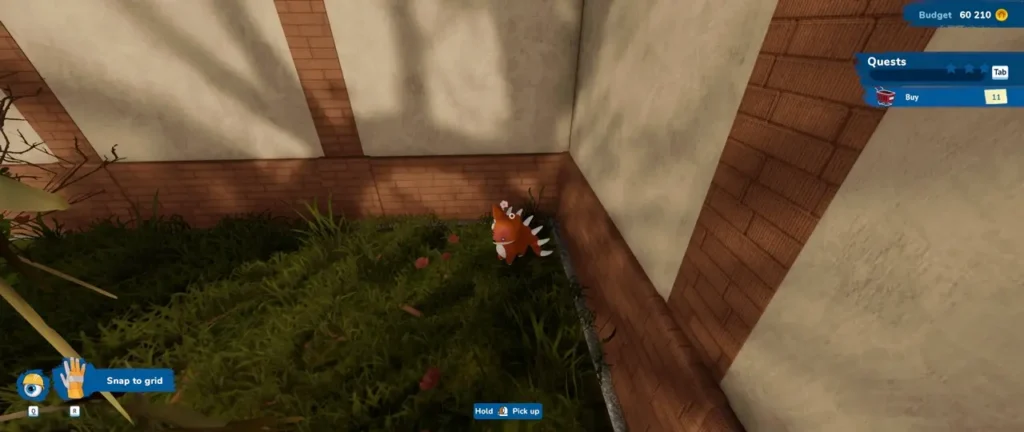 Close view of the Welcome to Japan collectible in the garden corner