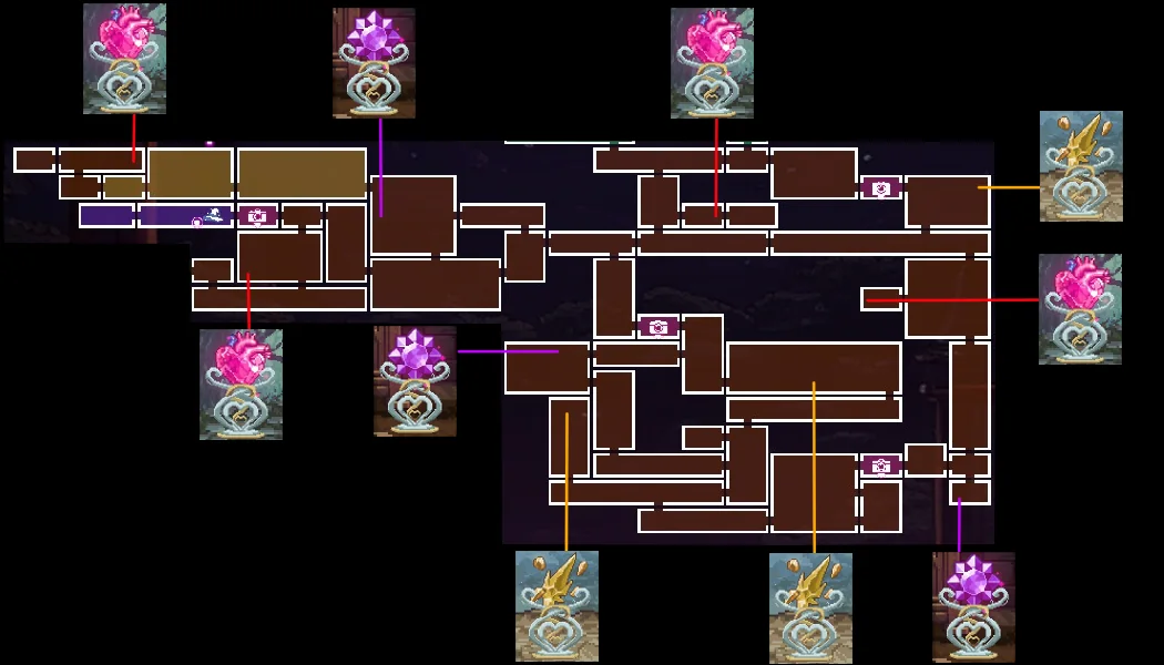 Wasteland Ruins crystal map reference