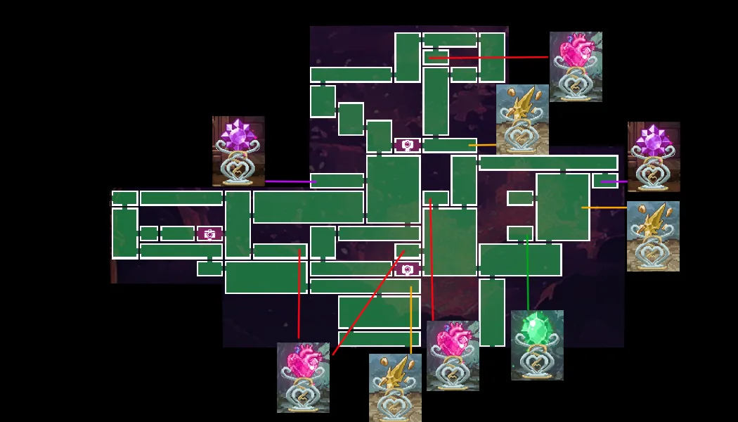 Elf Forest crystal map reference