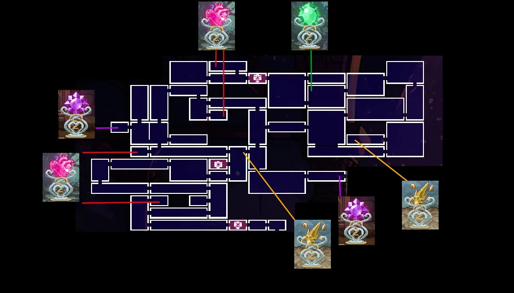 Demon King Castle crystal map reference