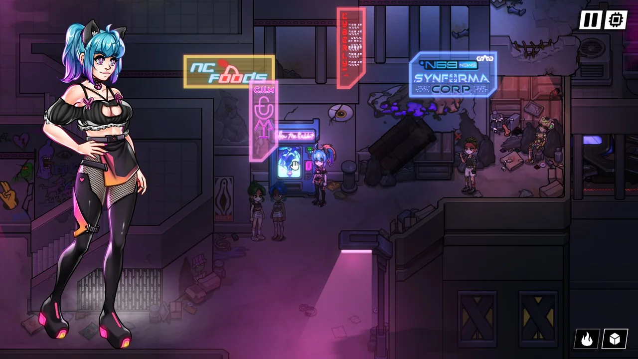 Sixth concoction location down the stairs in front of the club and to the right