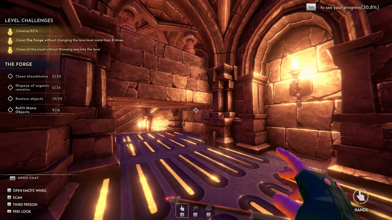 Dark Tower The Forge fake wall under the Roof Trap
