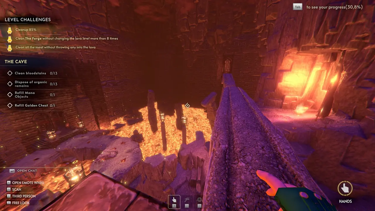 Dark Tower The Forge upper outside pathway reached through the fake wall