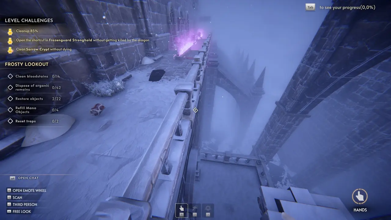 Dark Tower The Frozen Dragon's Lair platform leading into Sorrow Crypt