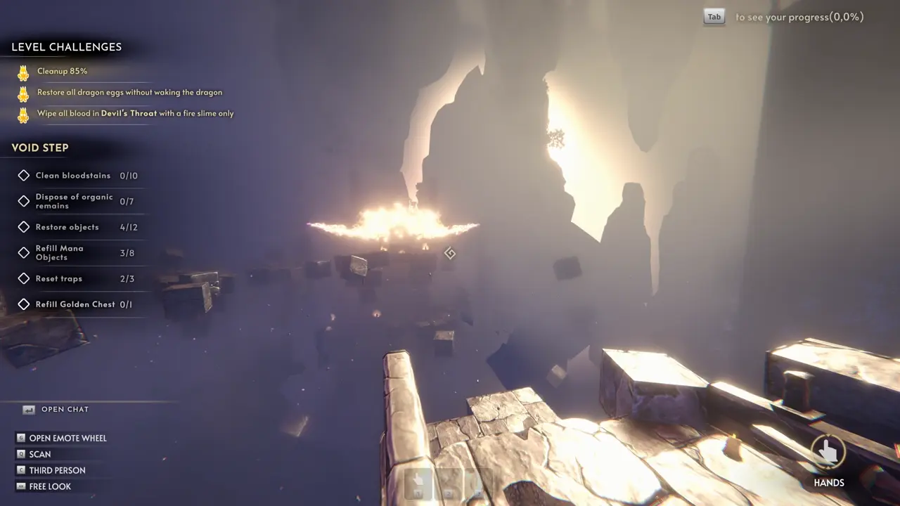 Dark Tower The Great Room two Mana Dragon traps for the Void Step path
