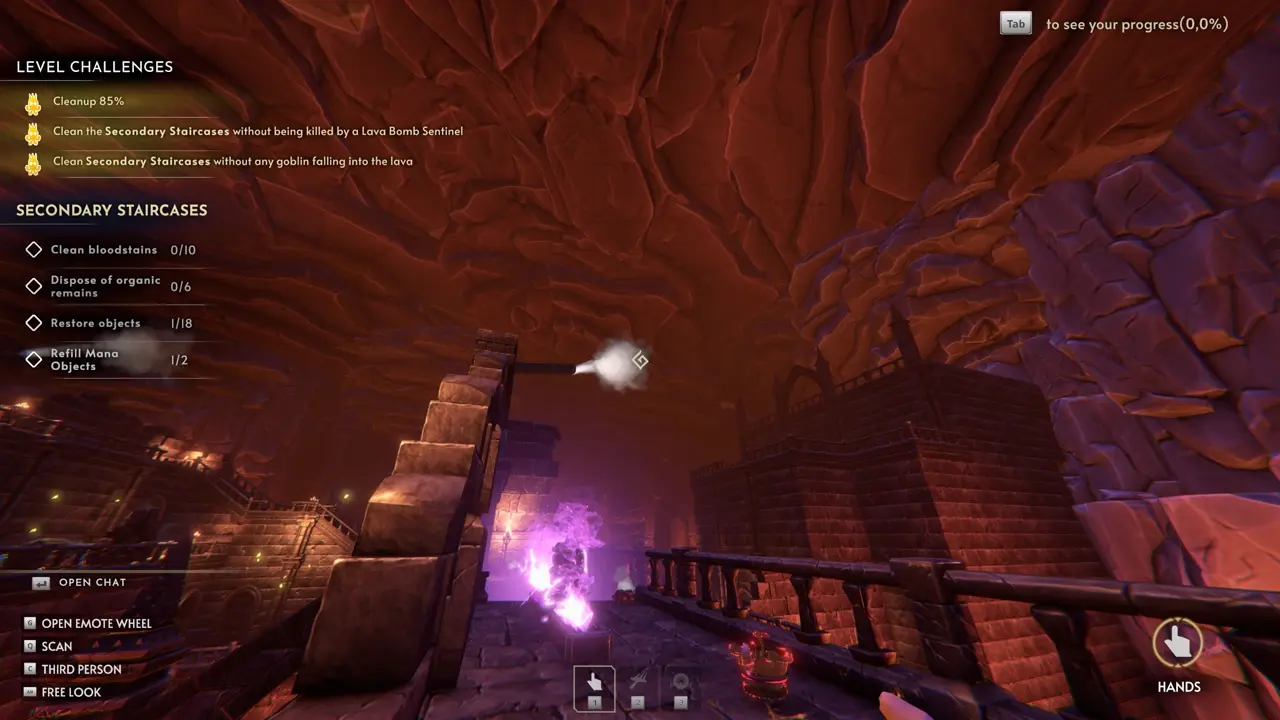 Dark Tower The Volcano air vent route to Secondary Staircases hidden area