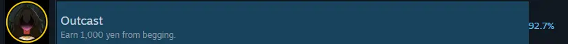 Begging income achievement 1