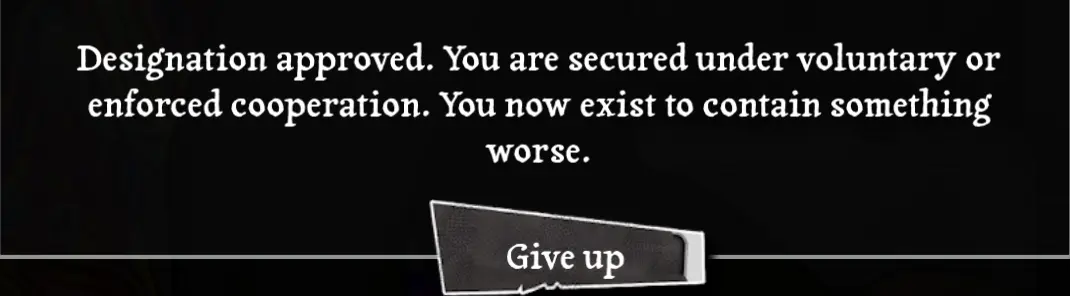 Final ending alert