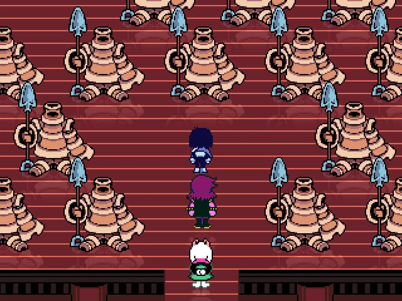 Location of the first hidden fox in the first room