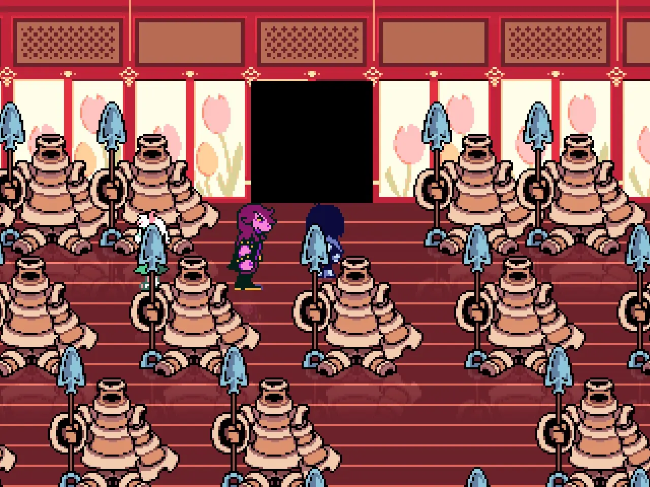 Hidden doorway revealed after moving the Terakota aside
