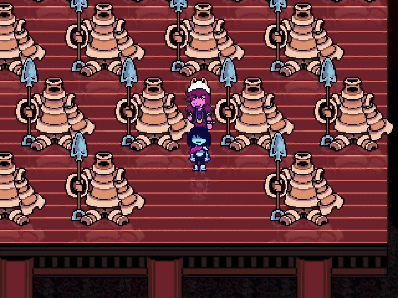 Third Terakota in the bottom-right row hiding the fifth fox