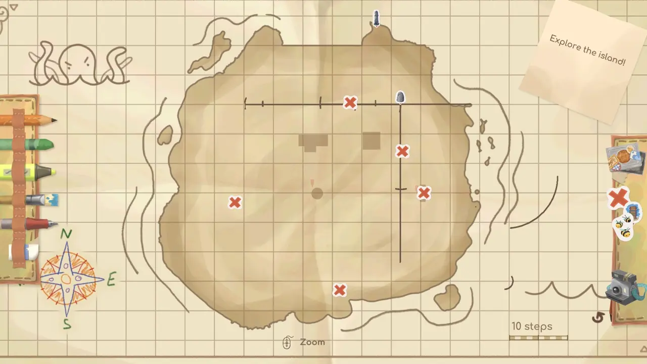 Island 10 treasure chest clue locations in town