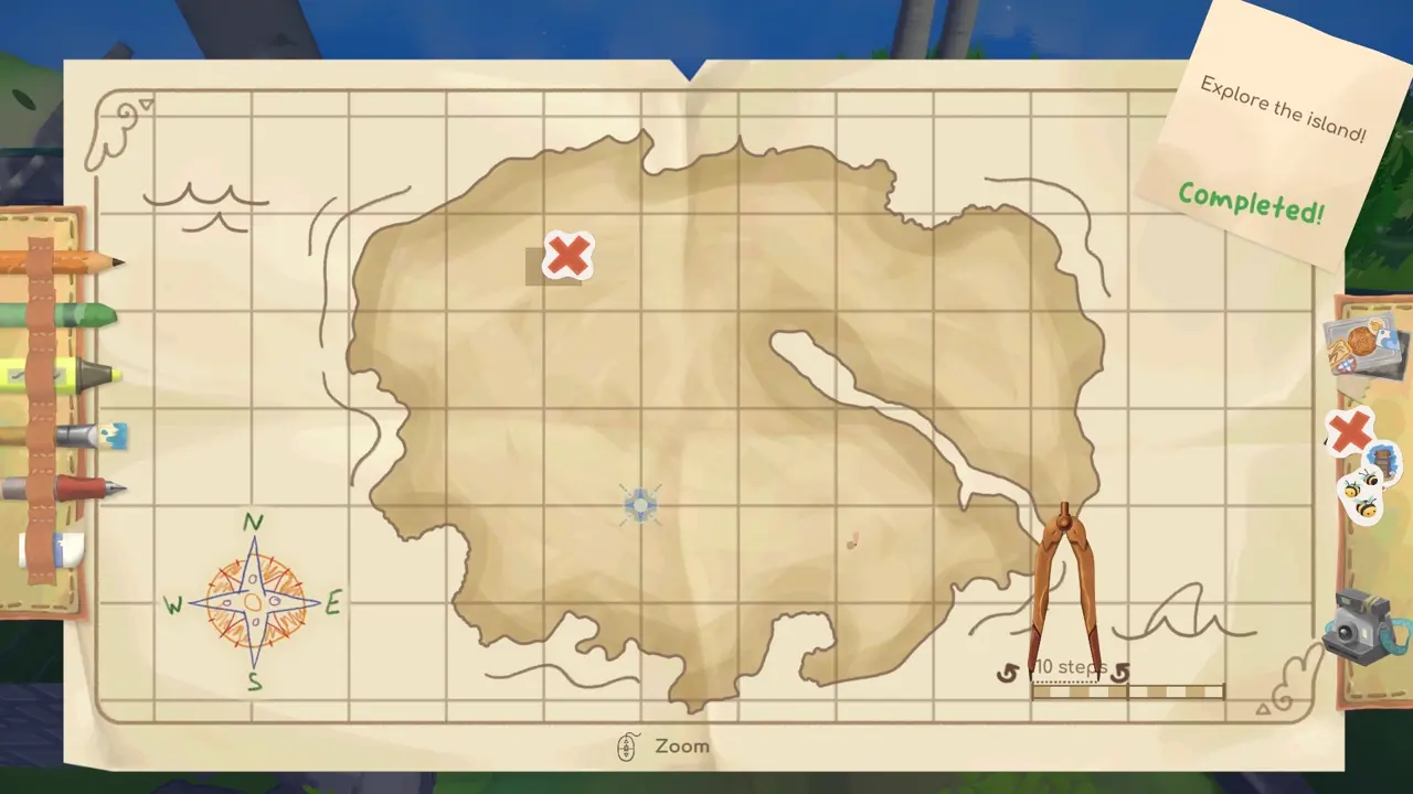 Island 4 treasure chest hint location inside the ruin