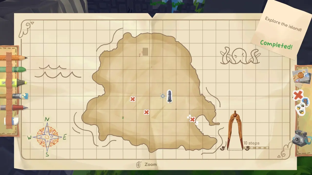 Island 5 treasure chest hint locations map