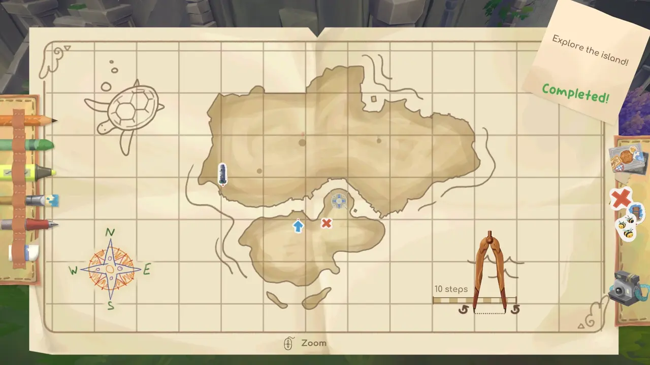 Island 7 chest 2 location south west of marker