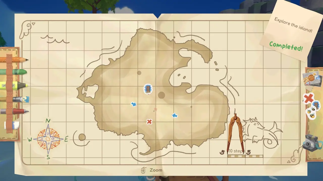 Island 9 chest 1 shrine south of bridge