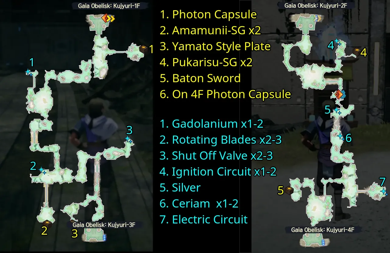 Monochrome Mobius Kujyrui Obelisk Map