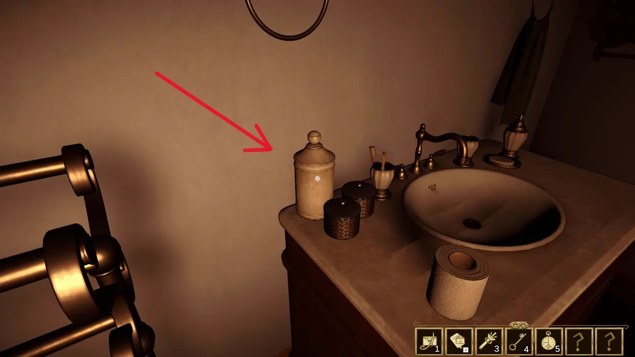 Liv memento item 3 location in the bathroom