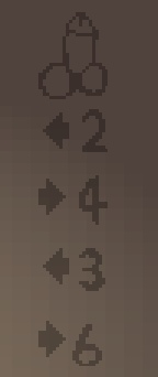 Train45 padlock wall markings showing left and right movement clues for the Security Car puzzle