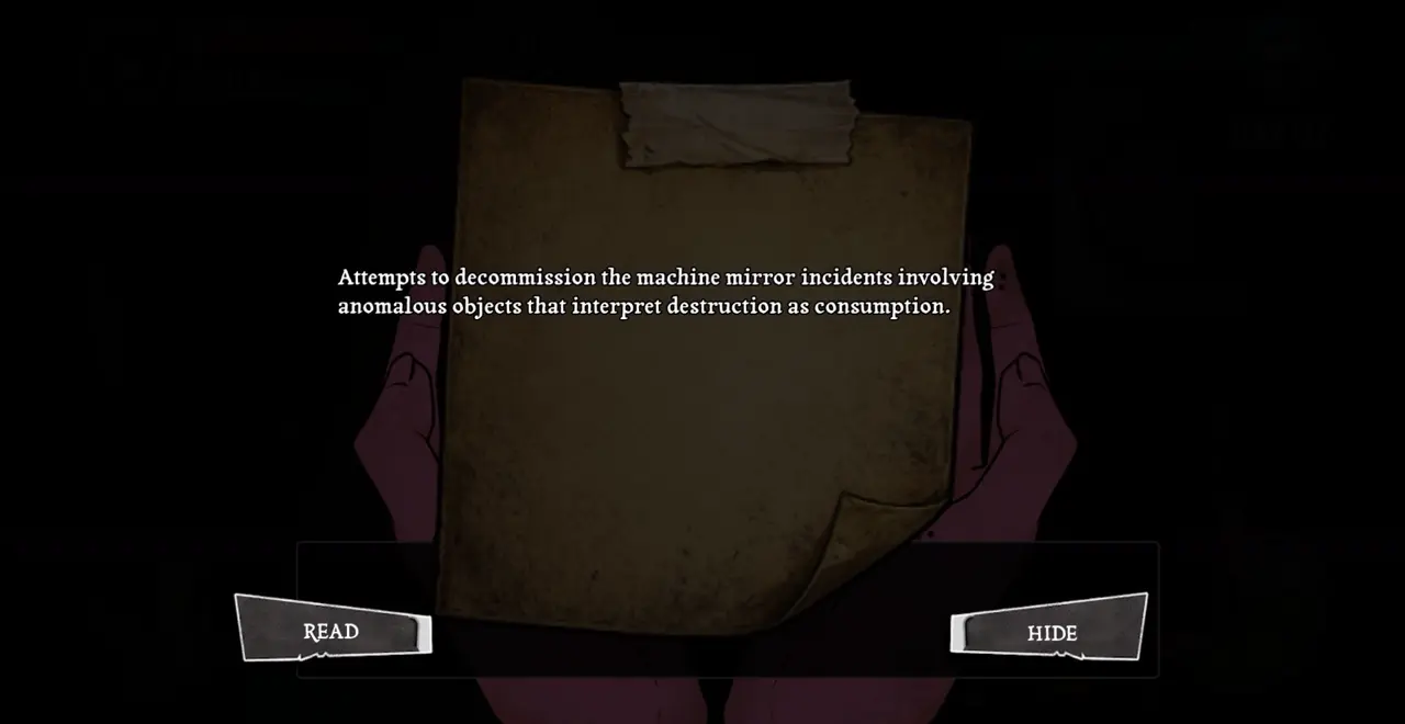 Paper from the vending machine spoiler page 1