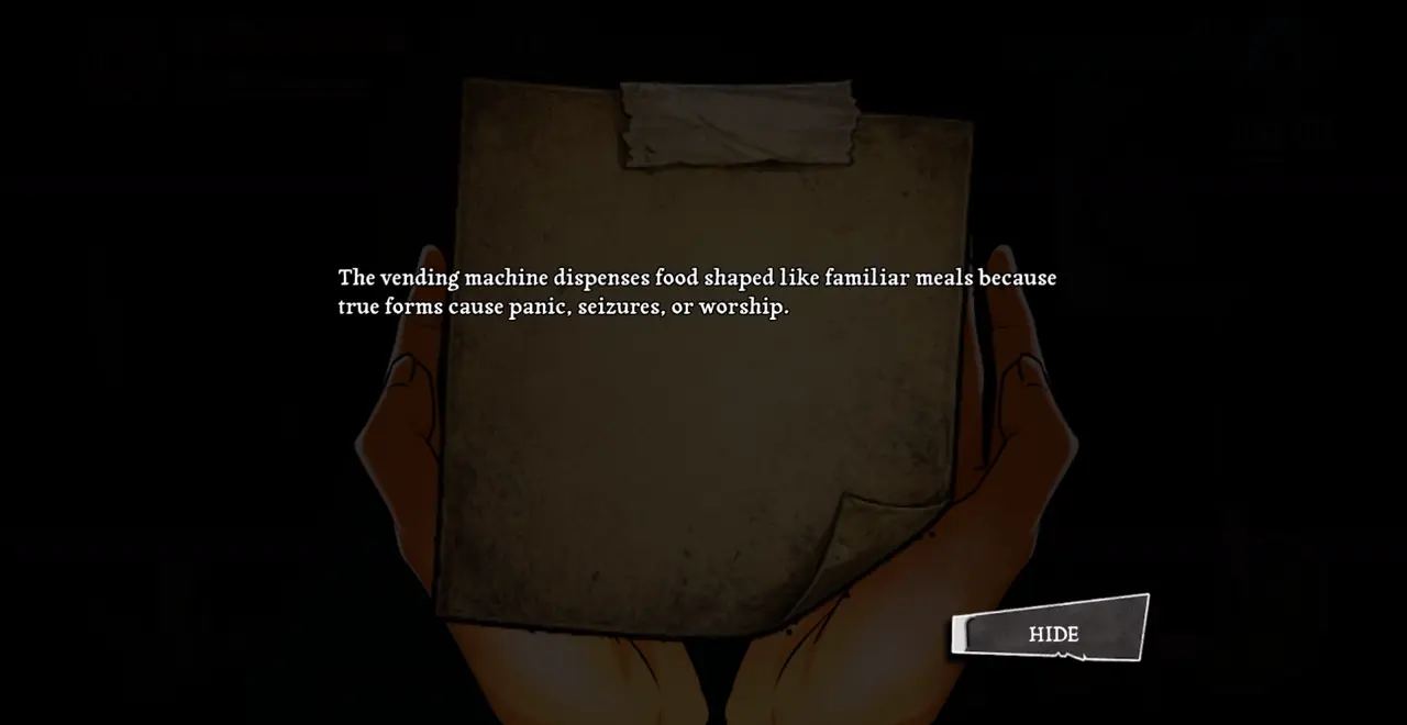 Paper from the vending machine spoiler page 3