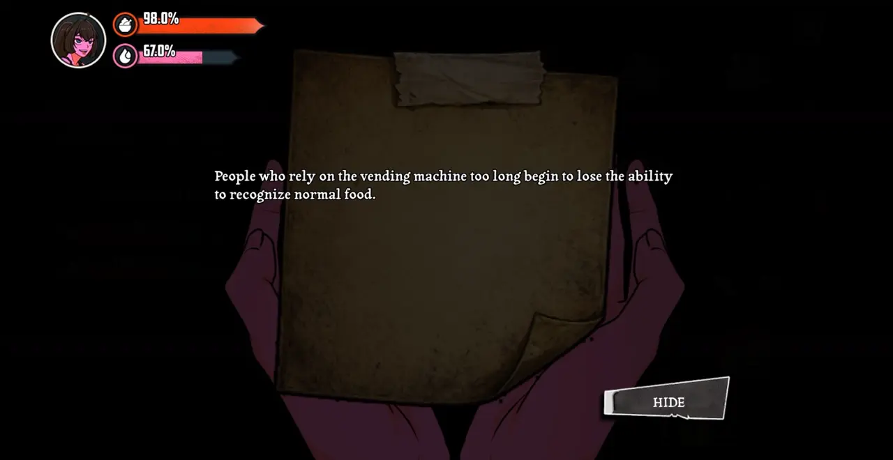 Paper from the vending machine spoiler page 9