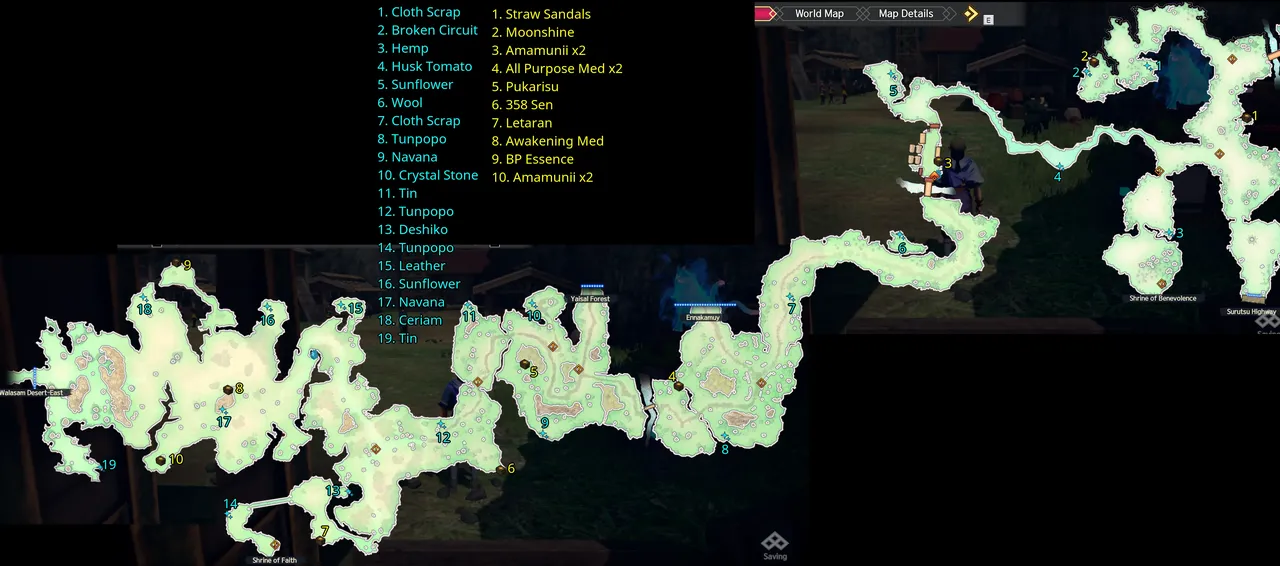 Monochrome Mobius Rumoy Pass + Honolo Plains Map