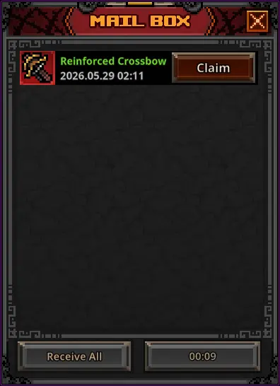 Mailbox system used to reclaim purchased or delisted items in game