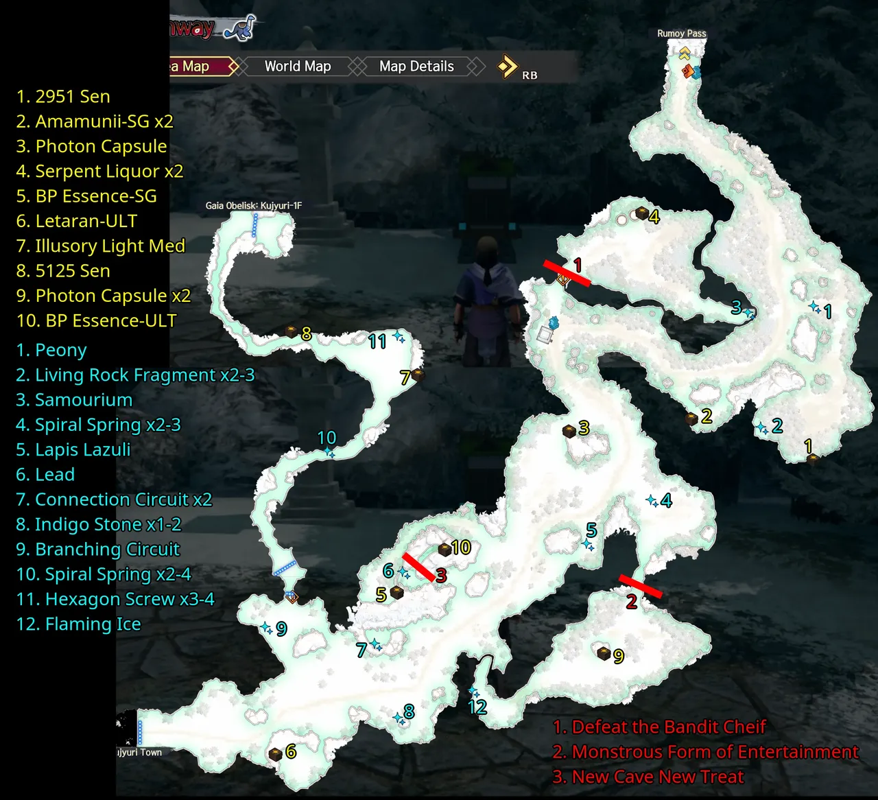 Monochrome Mobius Surutsu Highway Map