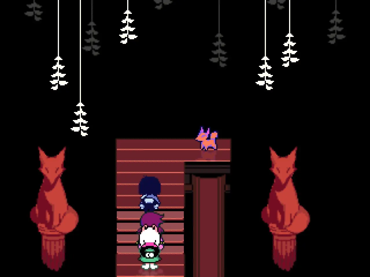 Door unlocked after collecting all five hidden foxes