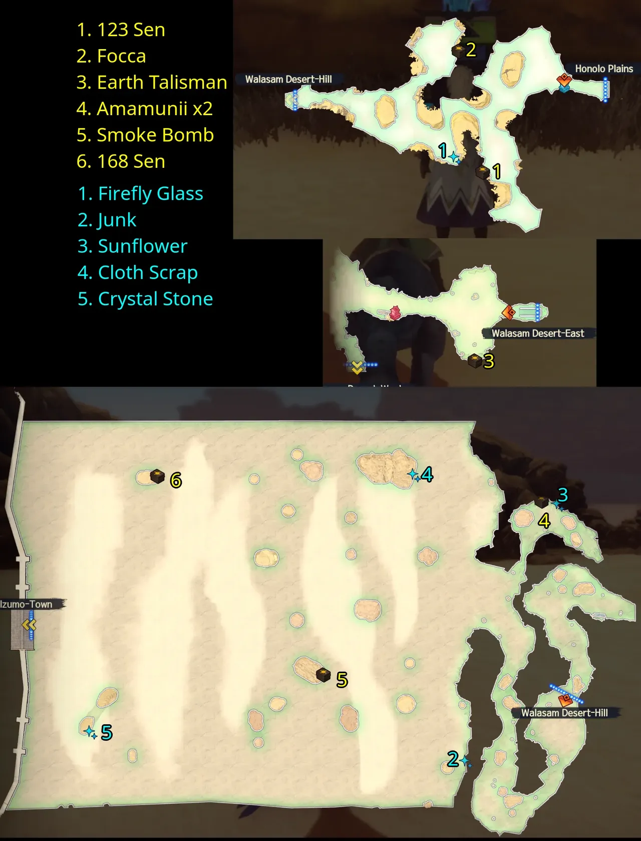 Monochrome Mobius Walasam Desert Map