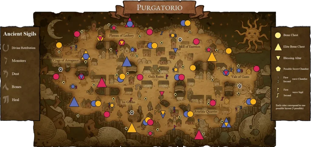 Purgatorio map