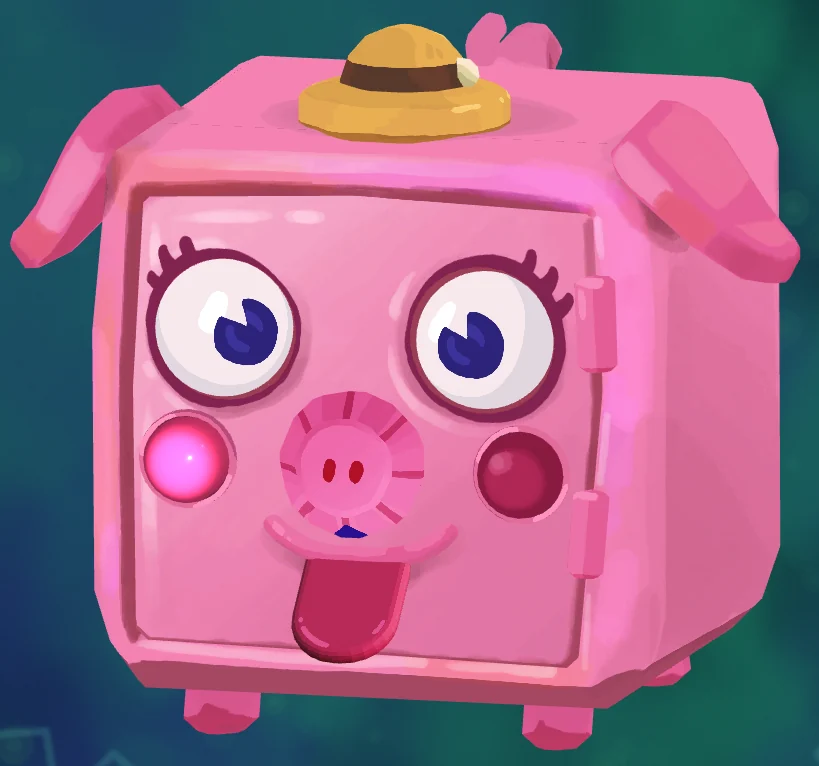 The Mermaid Mask Pig Safe completed number grid