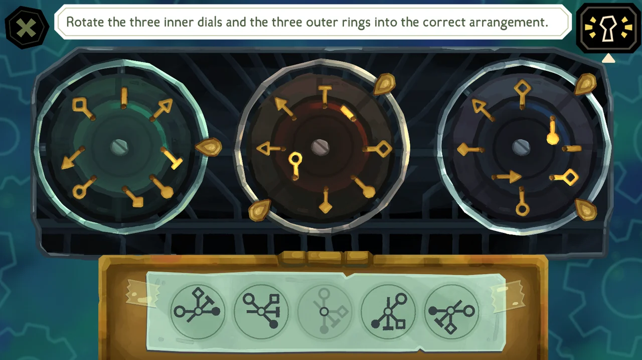 The Mermaid Mask Wirman's Typewriter exact dial and symbol solution