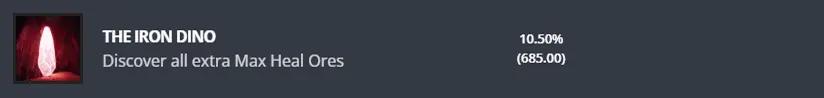 Dinoblade The Iron Dino achievement