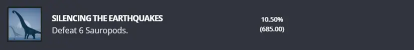 Dinoblade Silencing the Earthquakes achievement