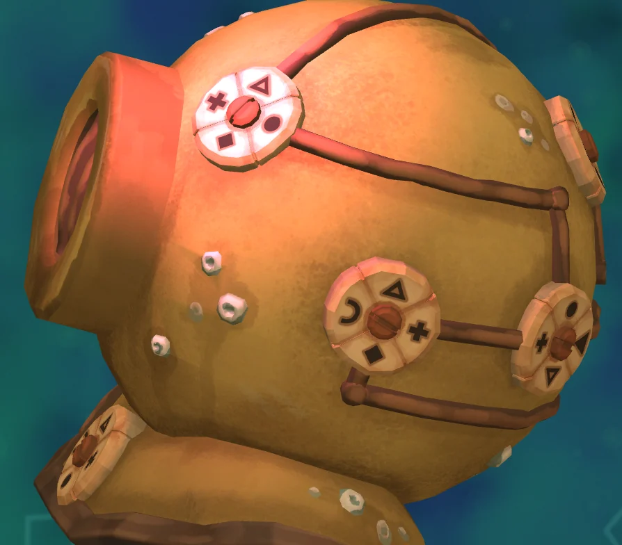 The Mermaid Mask Diving Helmet correct dial alignment image 1