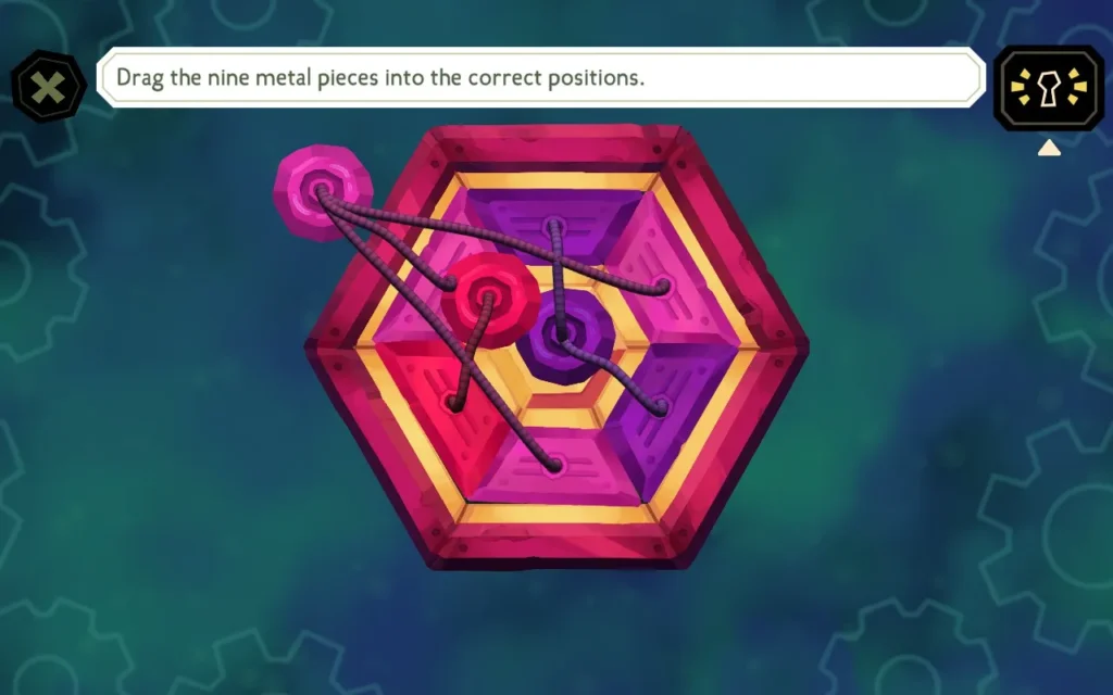 The Mermaid Mask Control Room wires puzzle completed solution