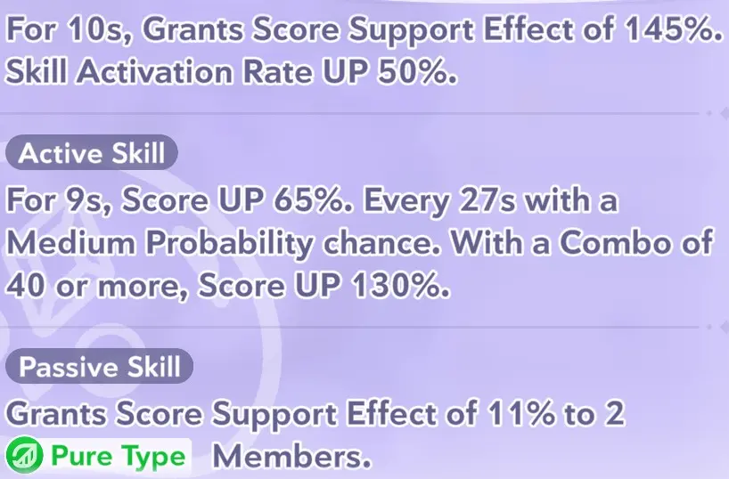 Koseki Bijou skill information in Hololive Dreams