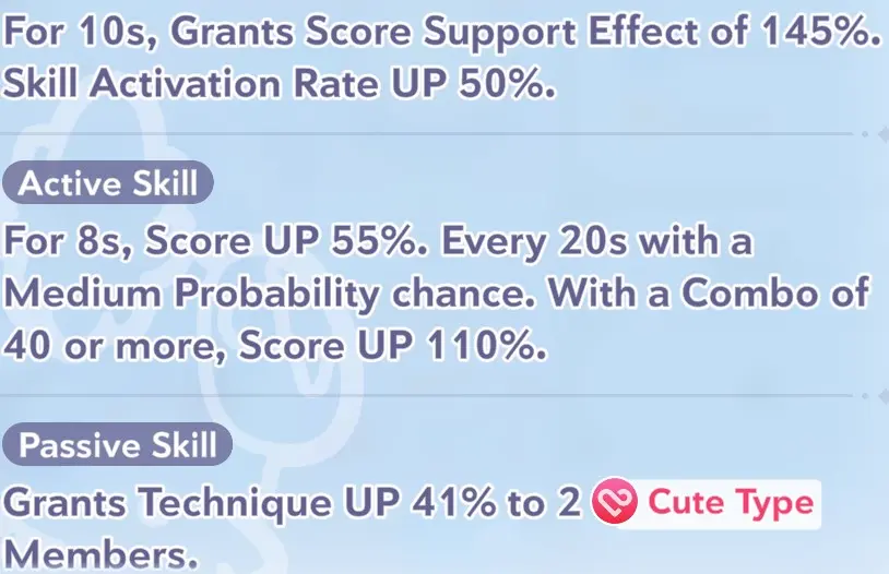 Fuwawa Abyssgard skill information in Hololive Dreams