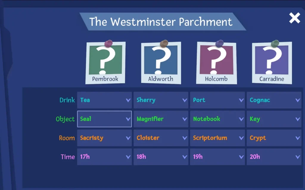 Case 30 - The Westminster Parchment in Case Solved The London Files