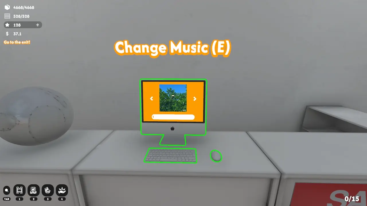 Supermarket Chaos computer used to change the current song