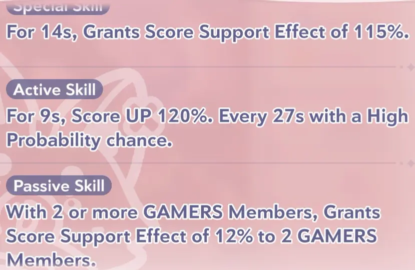 Ookami Mio skill information in Hololive Dreams